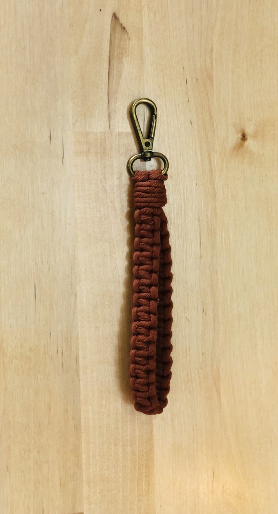 Handmade Macrame Wristlets (Rust)